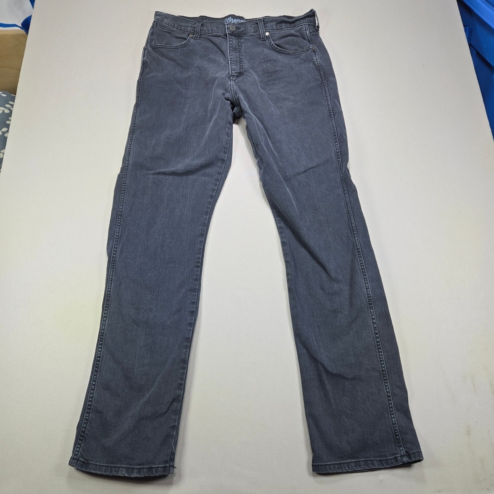 Wrangler Retro Jeans‎ Slim Straight Stretch Denim Gray Mens 36x36 112358240